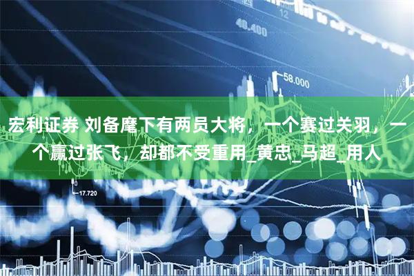 宏利证券 刘备麾下有两员大将，一个赛过关羽，一个赢过张飞，却都不受重用_黄忠_马超_用人